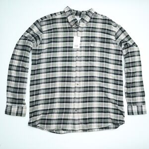 Mens Big Tall 3XL Shirt Saddlebred Plaid Flannel Button Down Shirt Brand New
